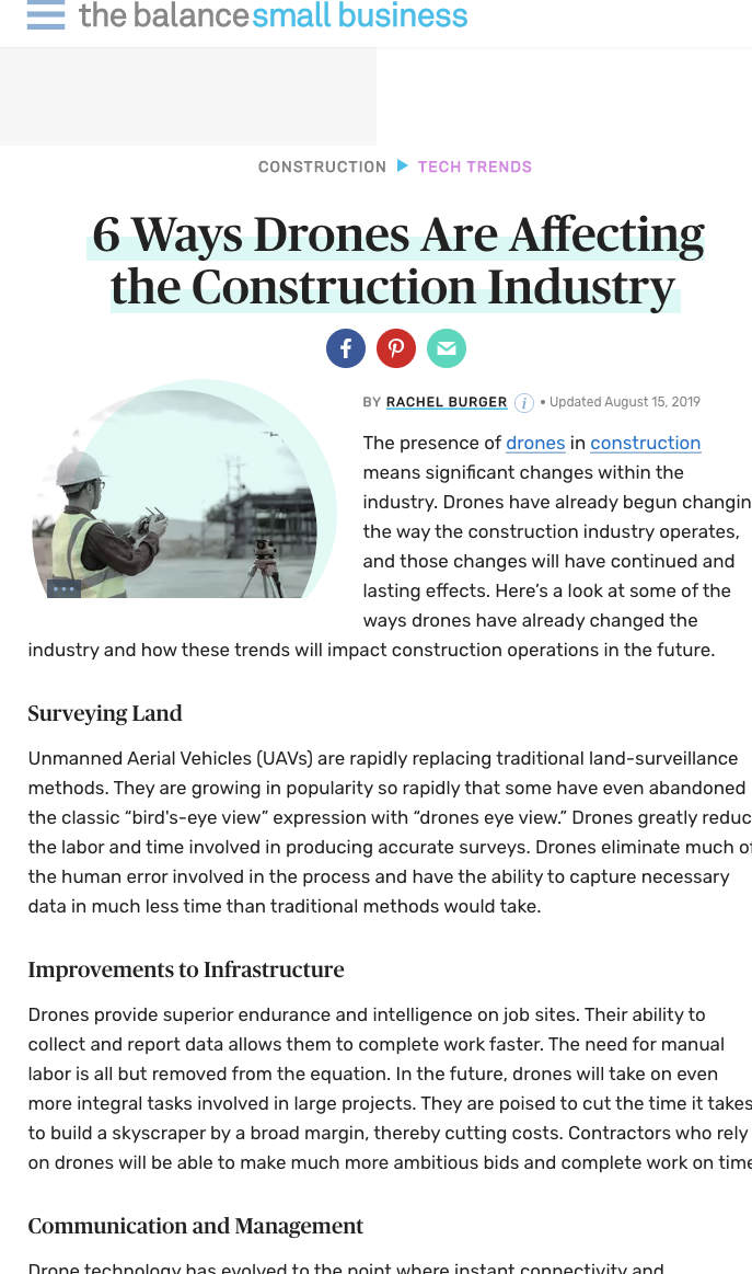 Drones in the Construction Industry