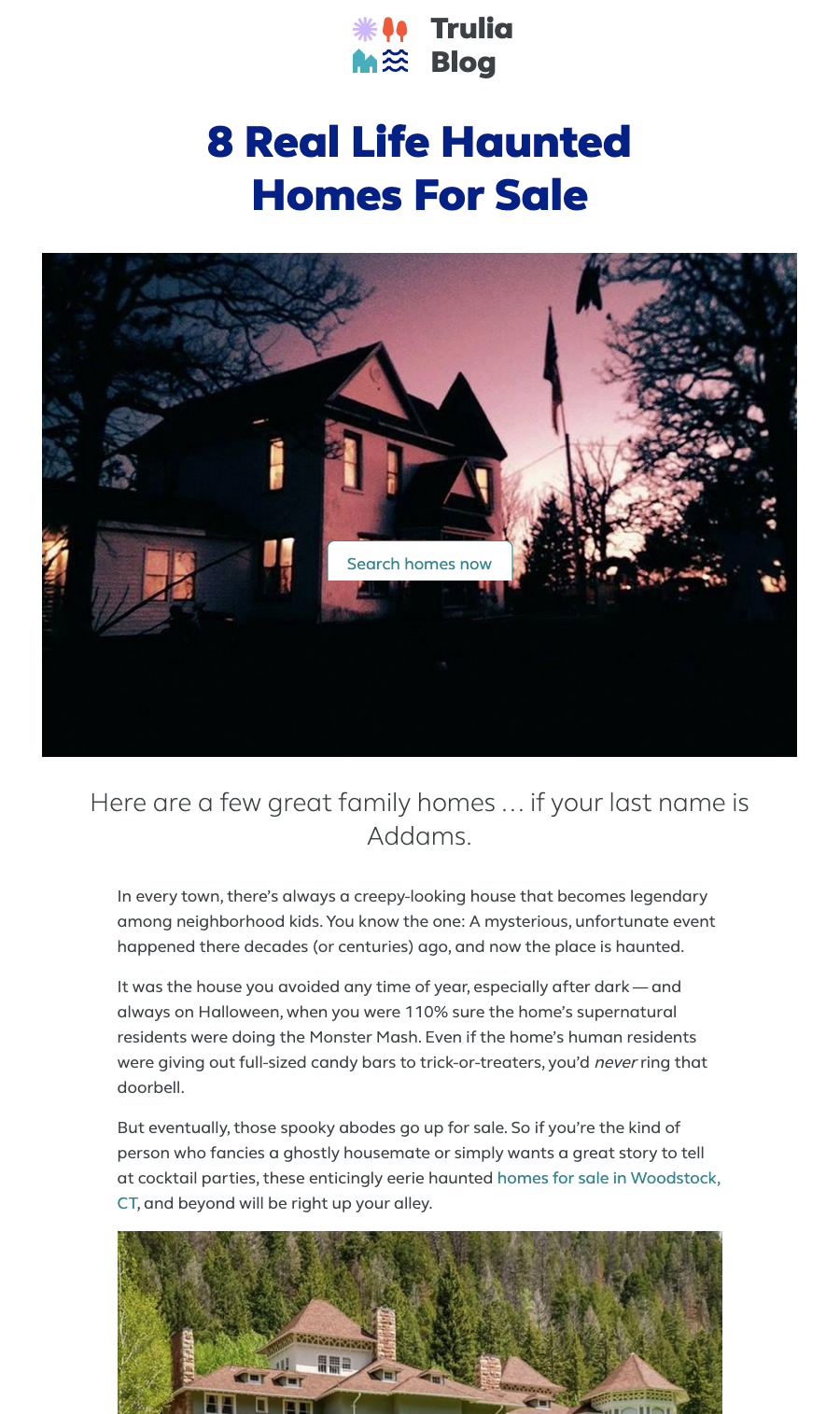 Trulia 8 Real Life Haunted Homes for Sale