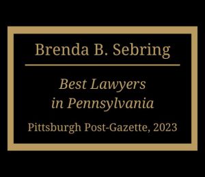 Brenda B. Sebring Best Lawyers in Pennsylvania Pittsburgh Post-Gazette 2023